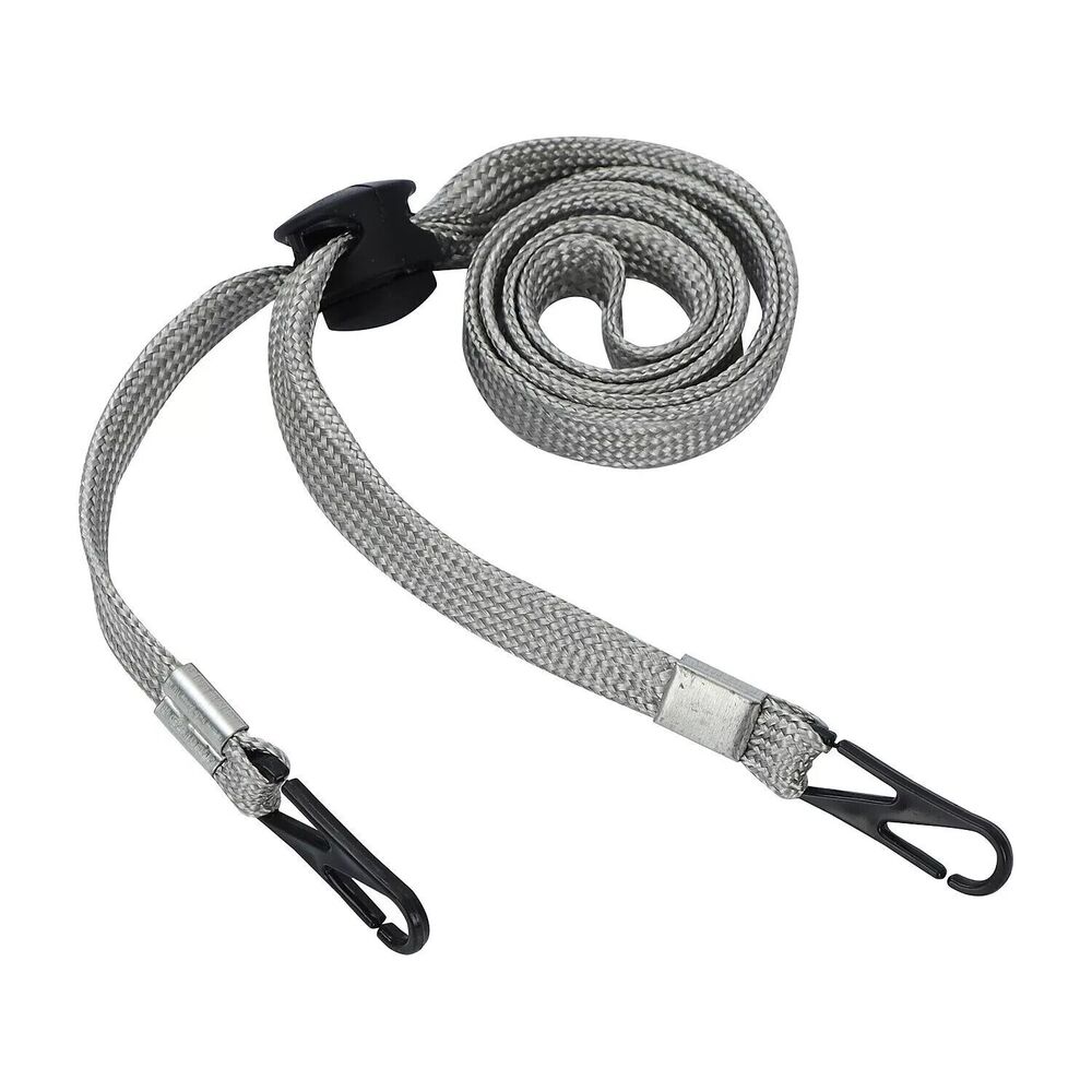 Cliq-It Lanyard, Gray or Blue will work with Face Masks, ID's, keys NEW